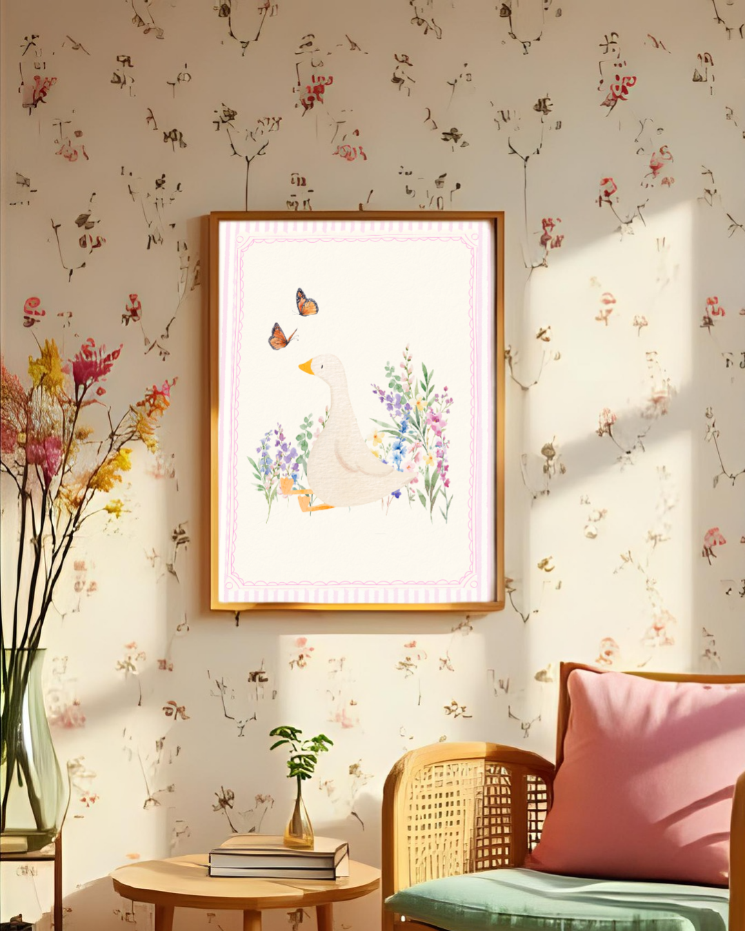 Sitting Goose Art Print