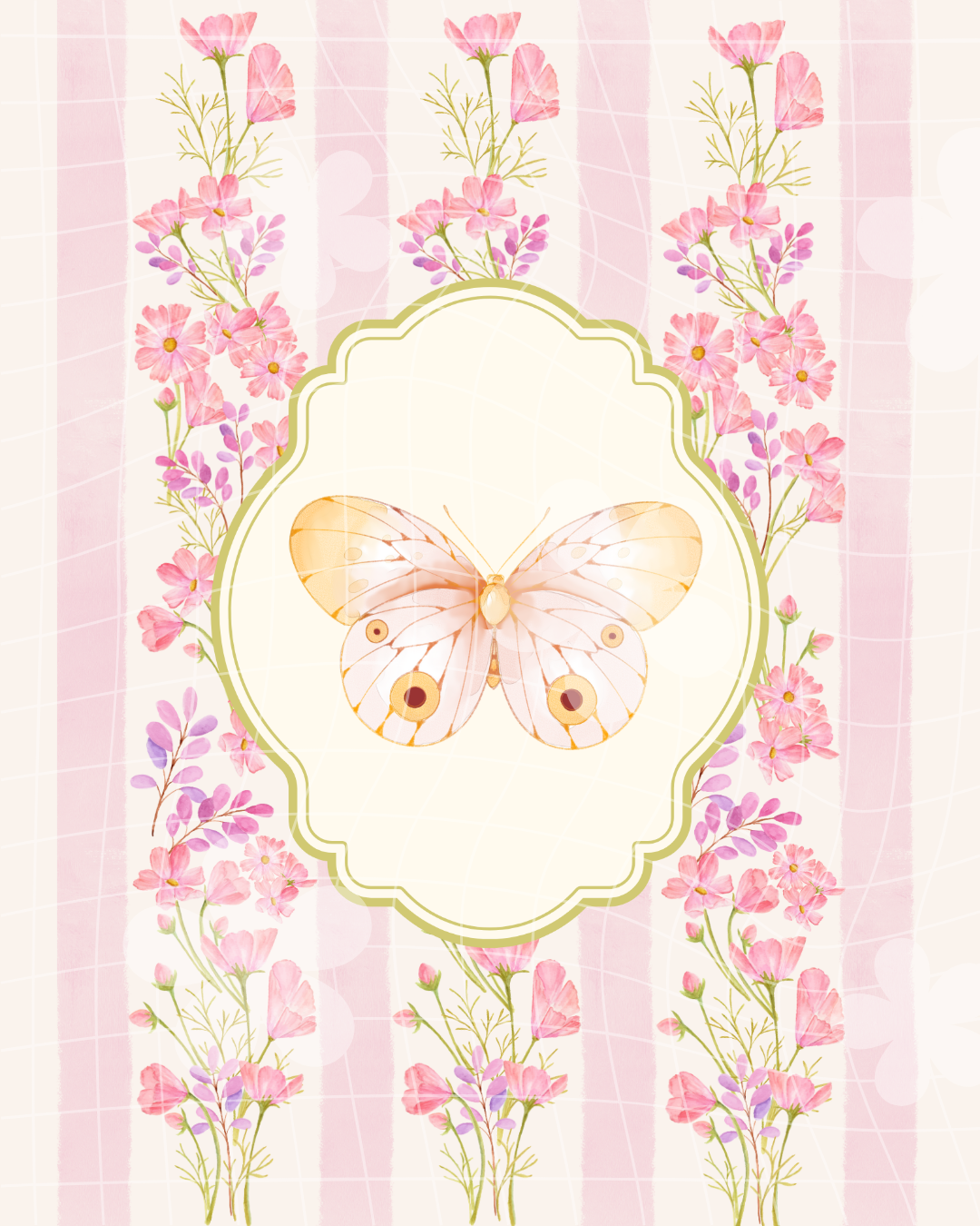 Pink Butterfly Art Print