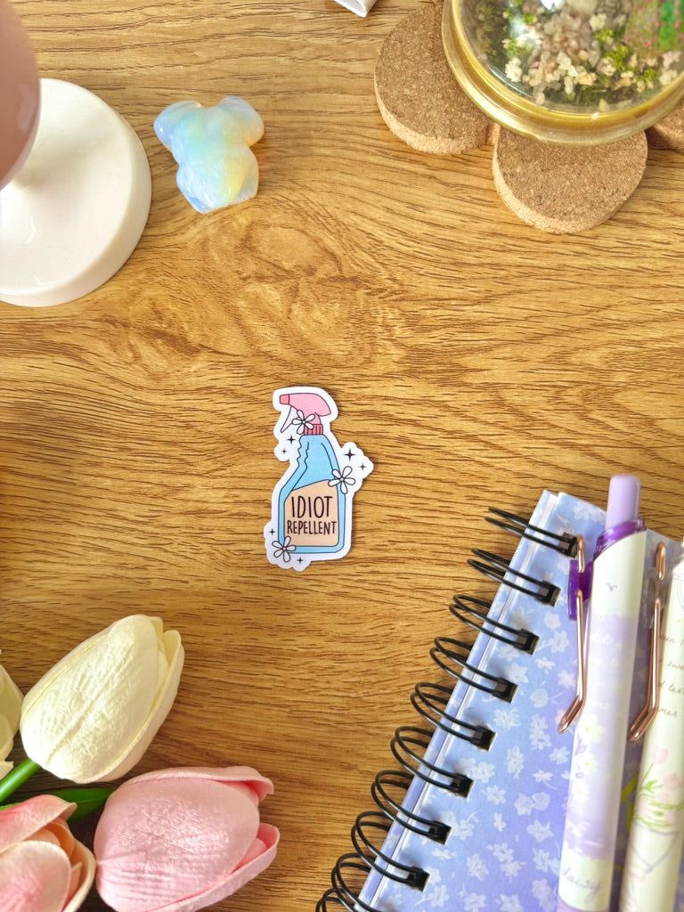 Idiot Repellent Sticker