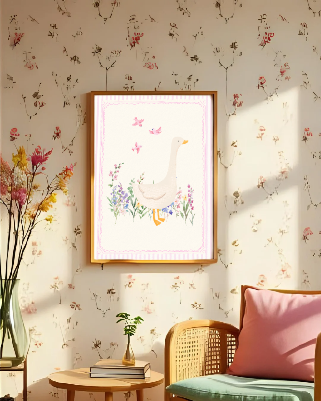 Standing Goose Art Print