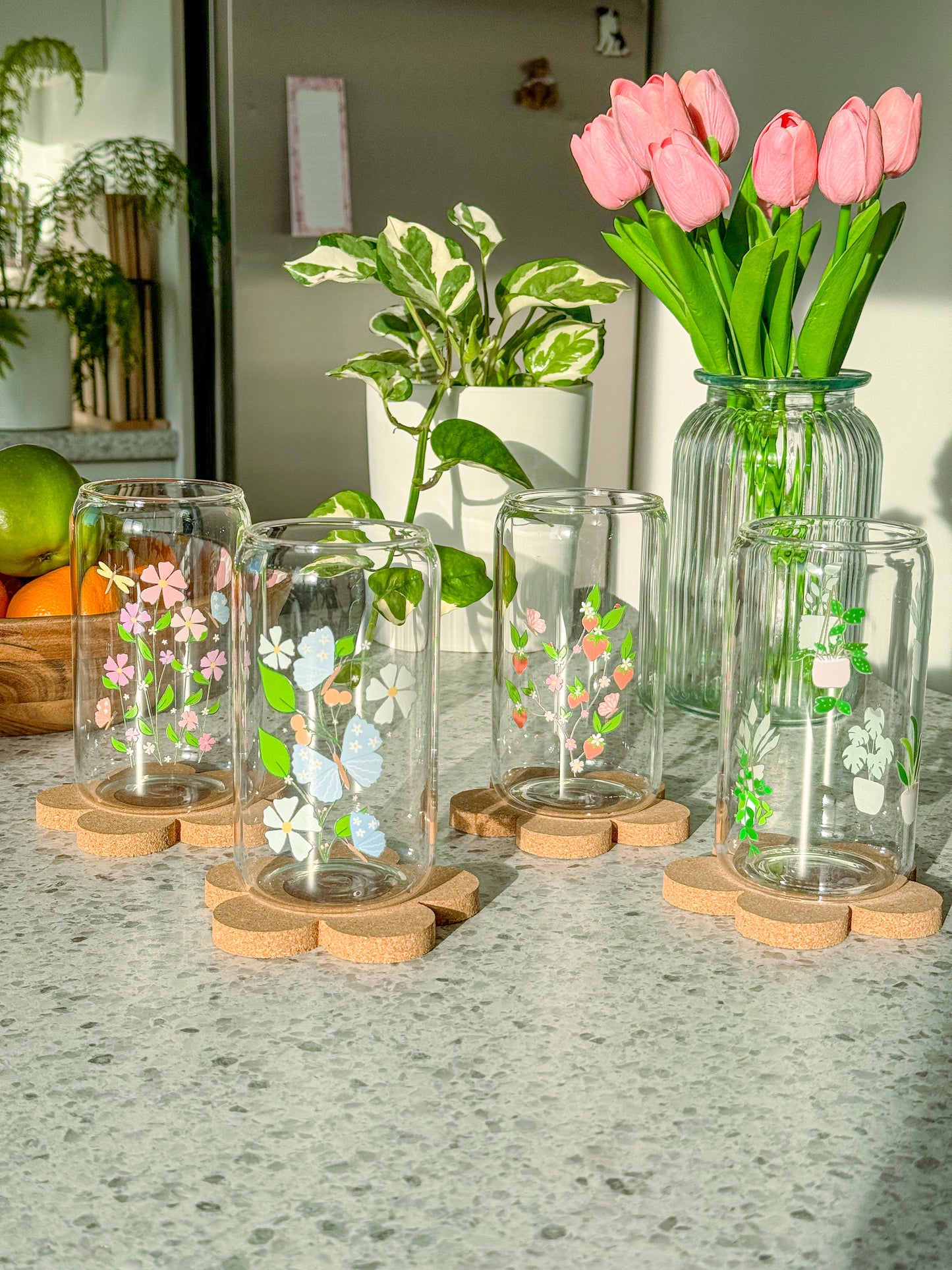 Botanical Gallery Glass Can - 500mls