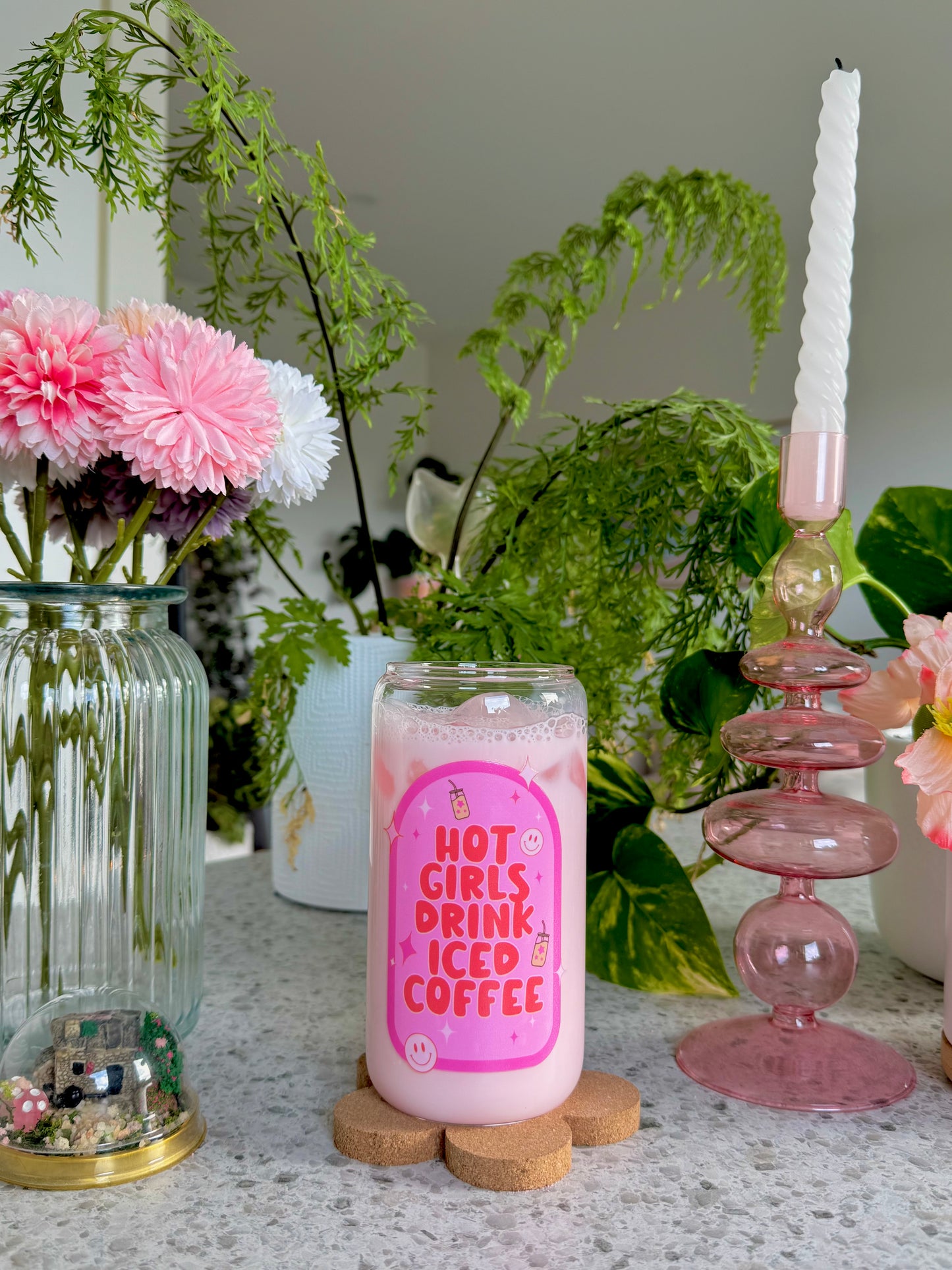 Hot Girls Glass Cup - 500ml