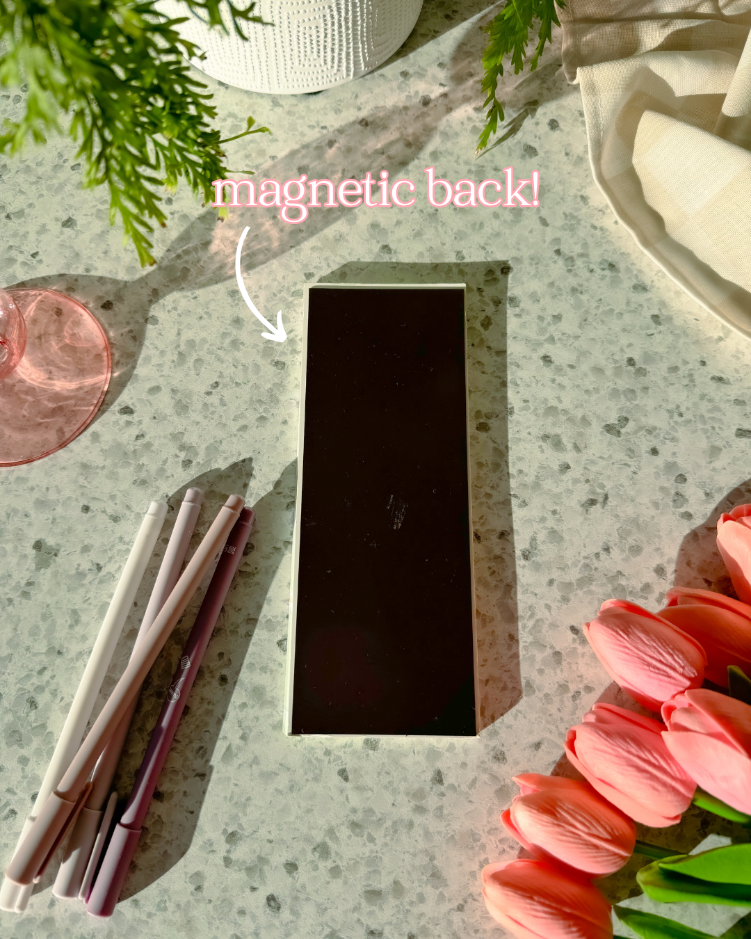 Green Magnetic Note Pad