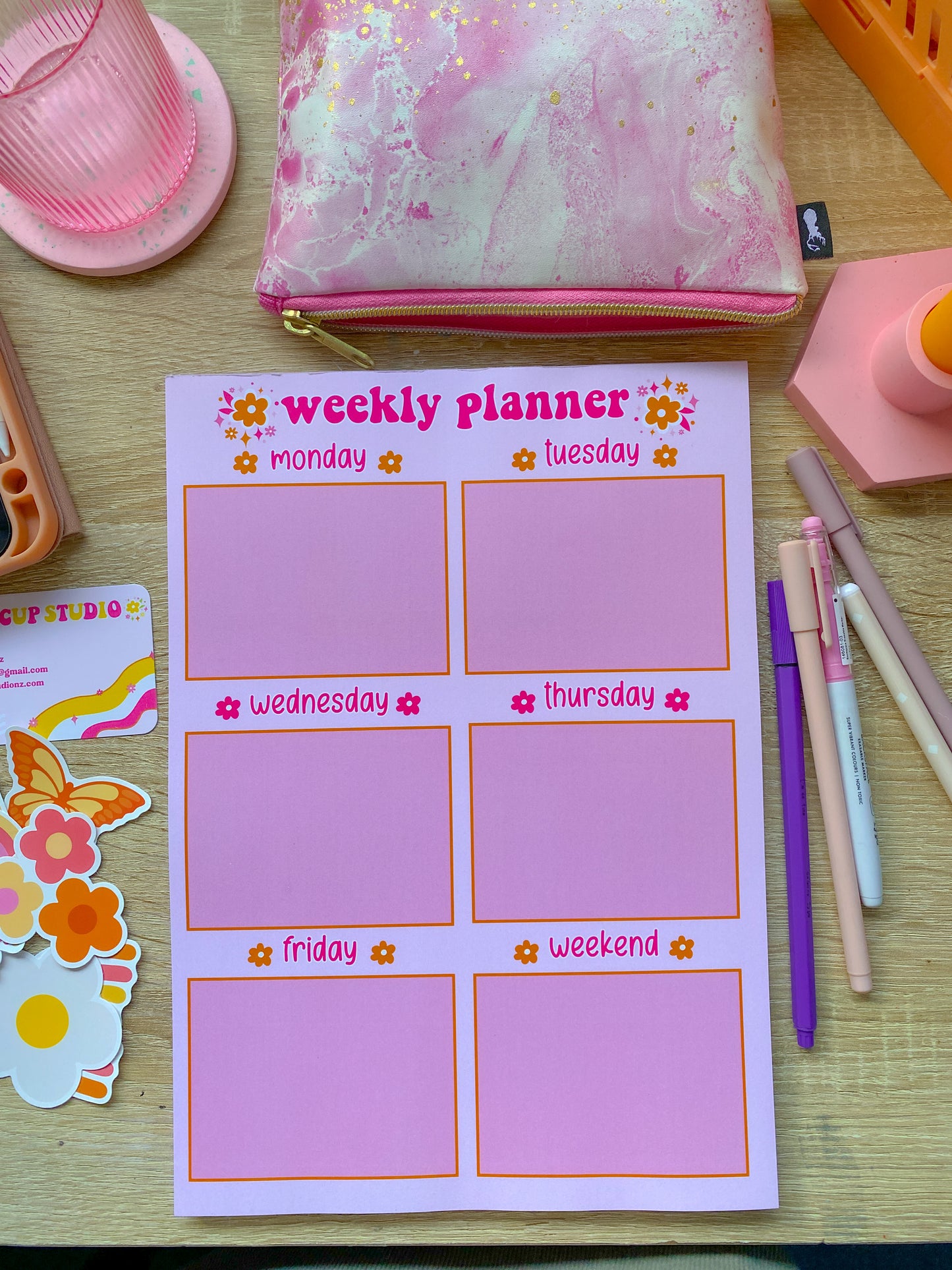 Sunset Weekly Planner Note-Pad