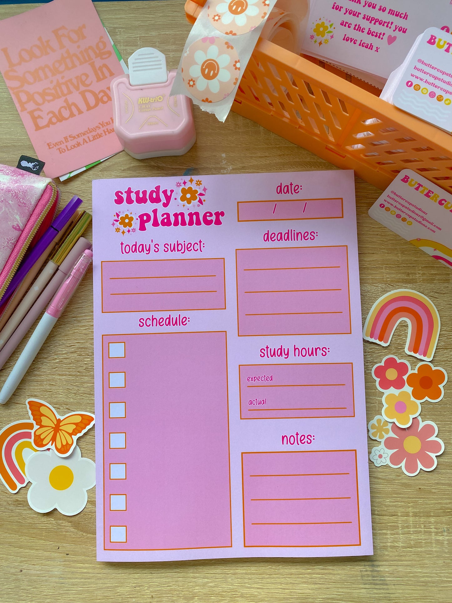 Sunset Study Planner Note-Pad