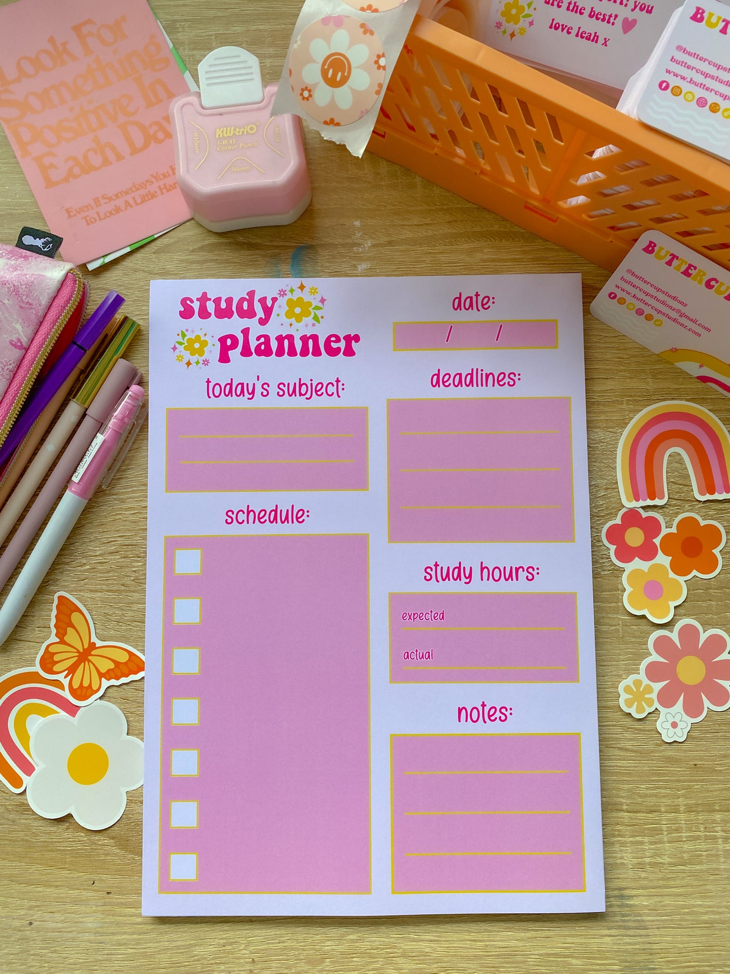 Summer Study Planner Note-Pad