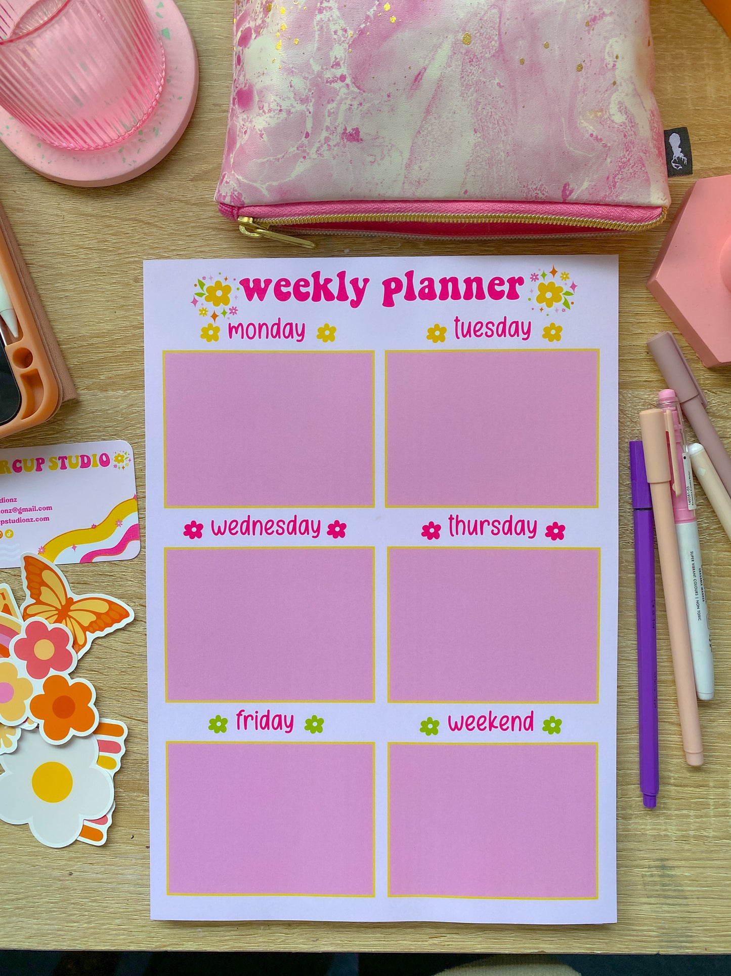 Summer Weekly Planner Note-Pad