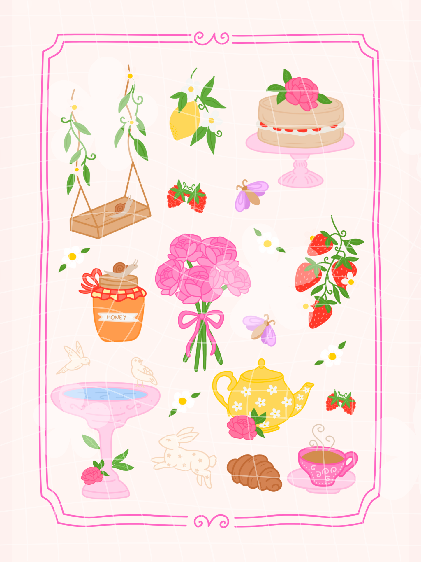 Garden Tea Party Art Print