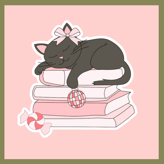 Kitten Books Sticker