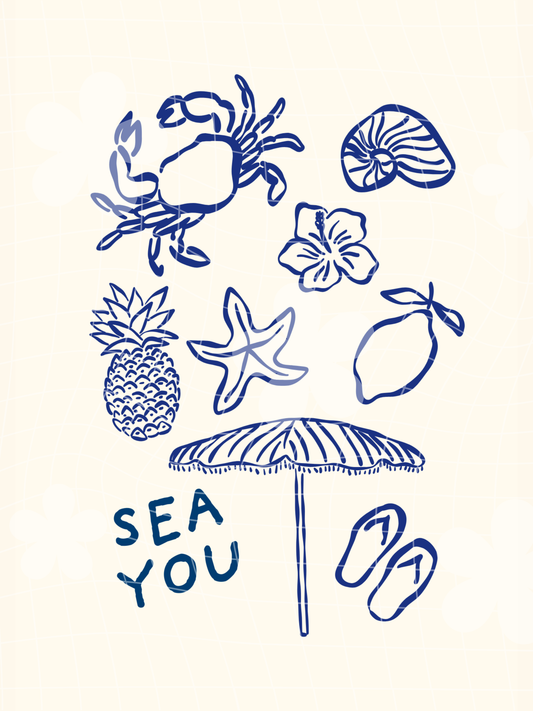 Sea You Art Print