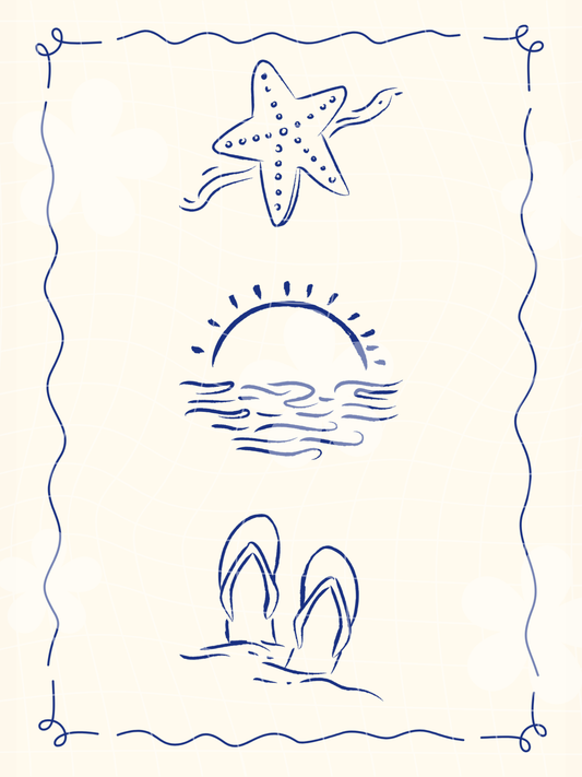 Blue Summer Art Print