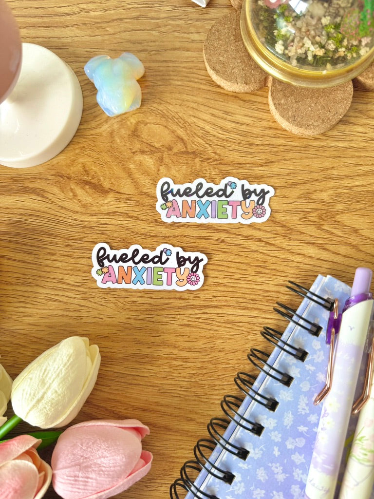 Fueled By Anxiety Sticker
