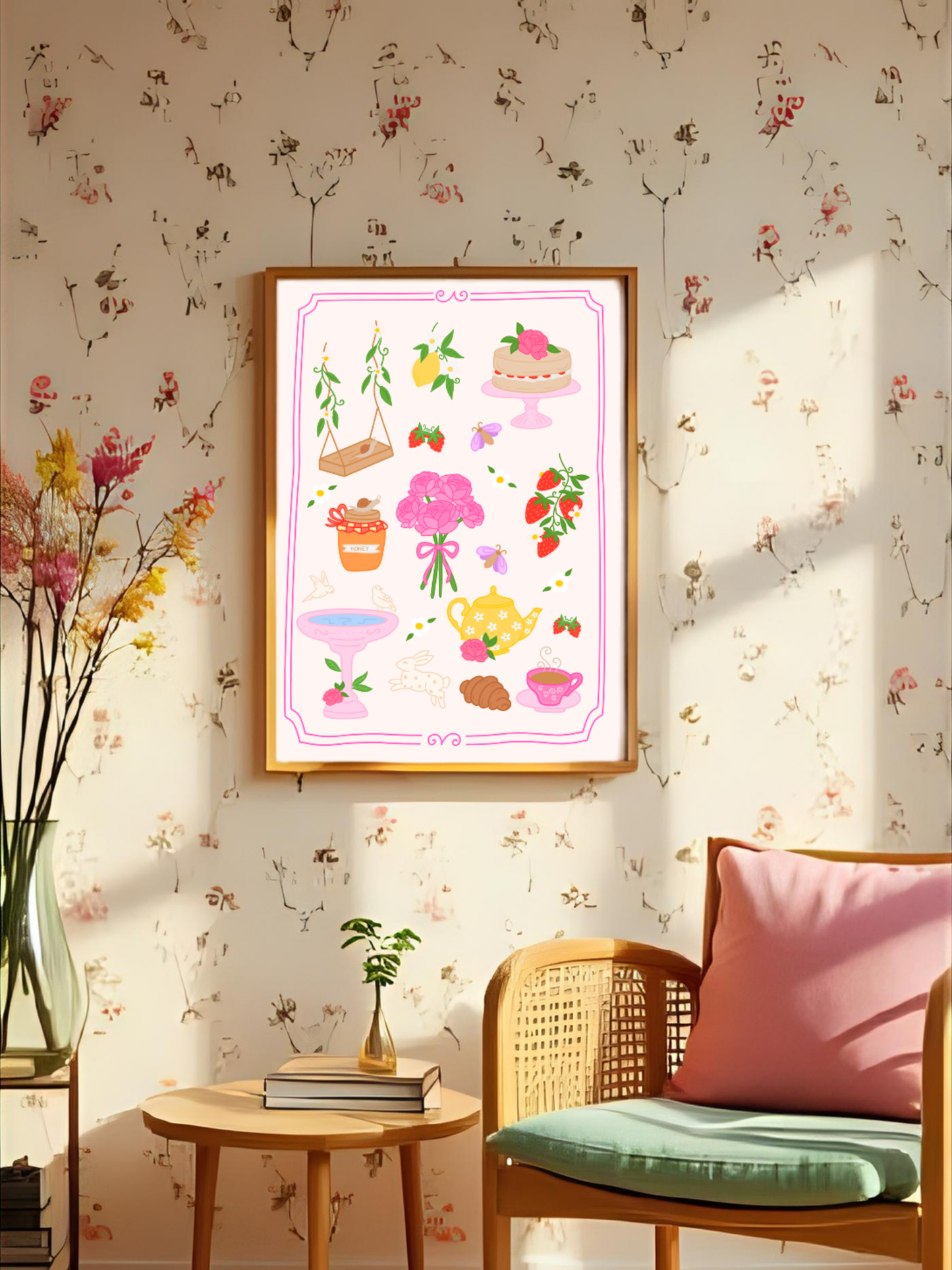 Garden Tea Party Art Print