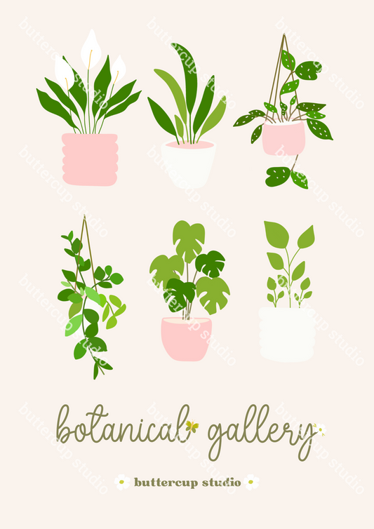 Botanical Gallery Art Print