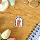 Girl Loves Iced Coffee Sticker