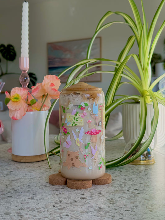 Fairy Garden Glass Cup - 500mls