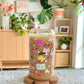Garden Tea Party Glass Cup - 500mls
