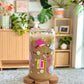 Bookish Florals Glass Cup - 500mls