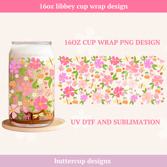 Spring Fields Cup wrap - Digital