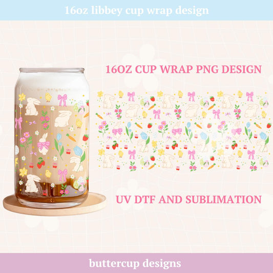Easter Bunnies Cup Wrap - Digital